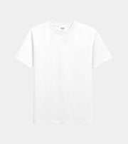 White t-shirt on a light gray background
