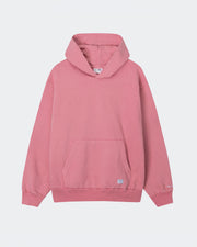 Pink hoodie on a light gray background