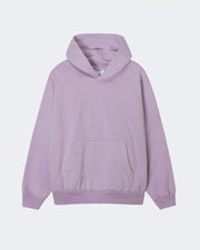 Purple hoodie on a light gray background