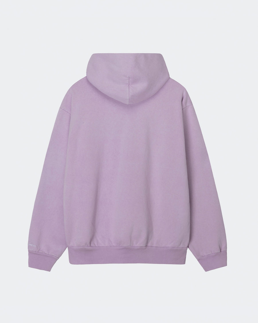 Purple hoodie on a light purple background