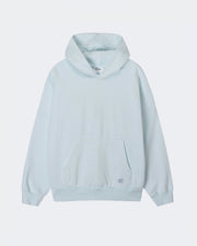 Light blue hoodie on a light gray background