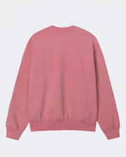 Pink sweatshirt on a light gray background