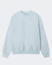 Light blue sweatshirt on a white background