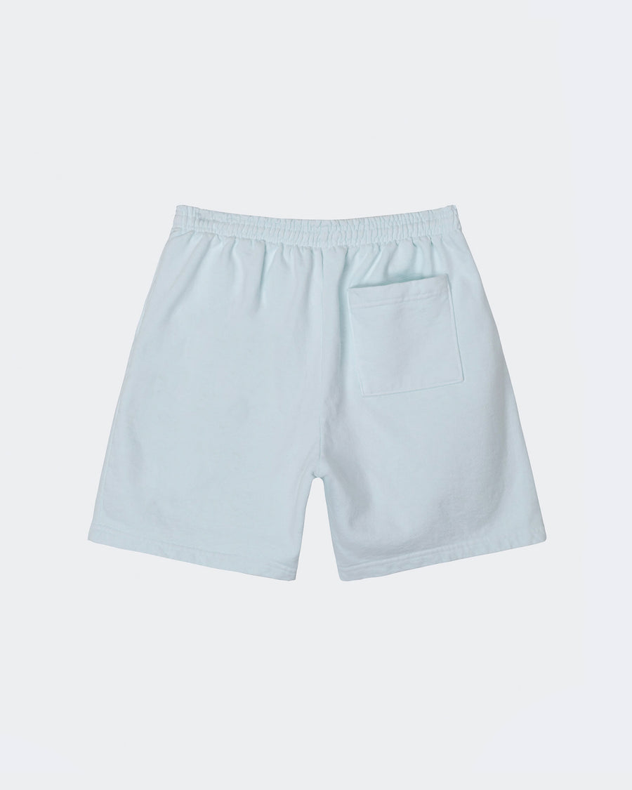Light blue shorts on a light gray background