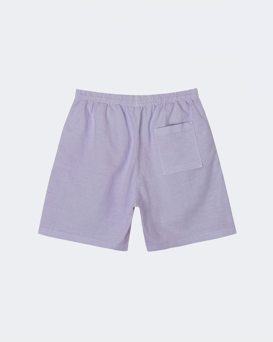 Light purple shorts on a light gray background