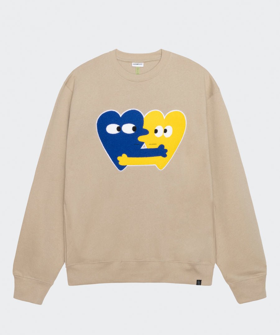 Heart Now Chenille Patch 8.5 oz Crewneck