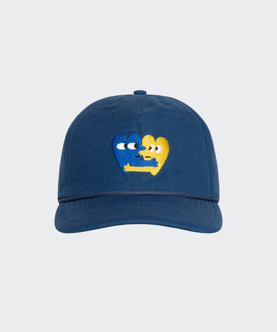 Heart Embroidered Snapback Hat