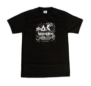 Black Floral Box Tee