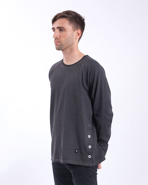 For Rag Given Button Charcoal Button Rag – Akomplice