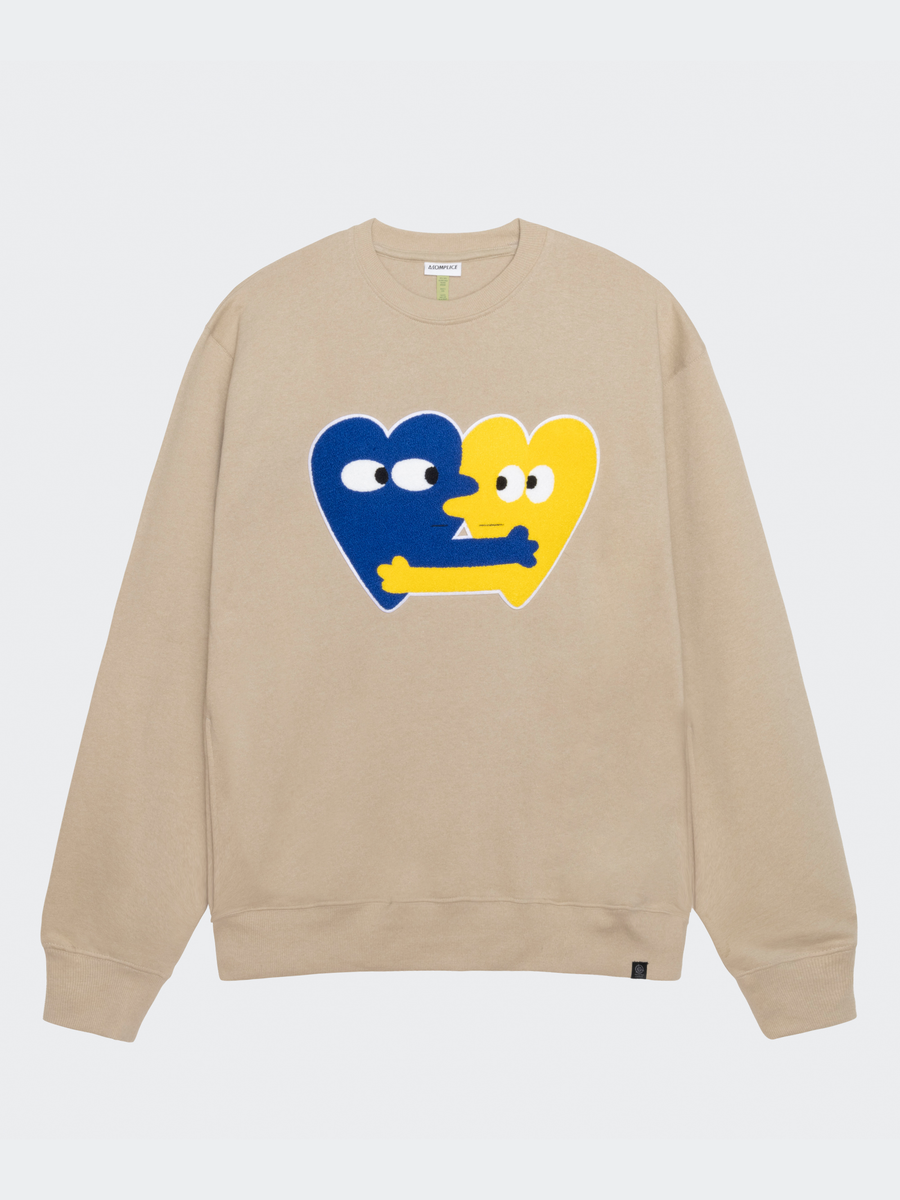 Heart Now Chenille Patch 8.5 oz Crewneck