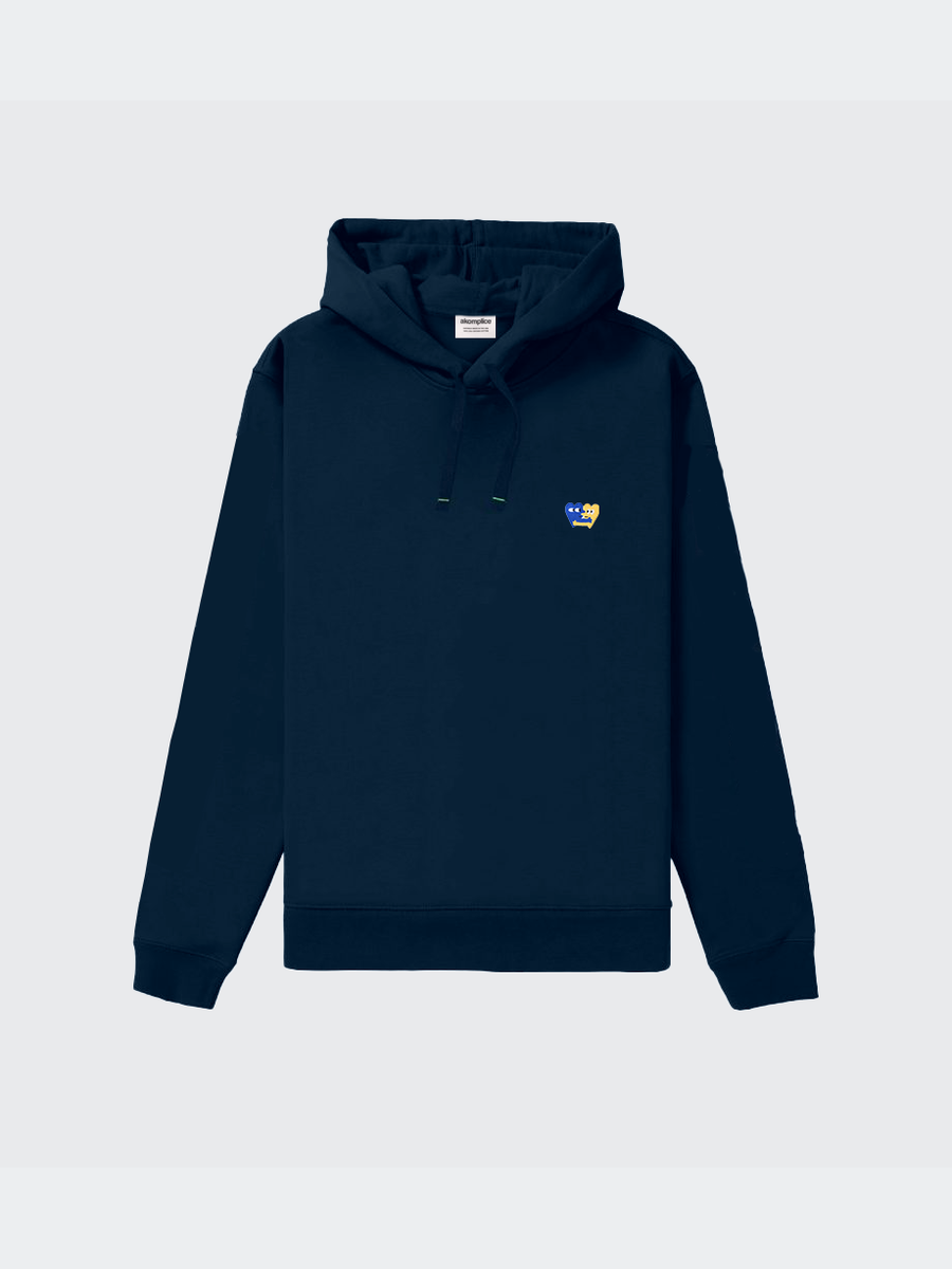Heart Embroidered 9oz Hood