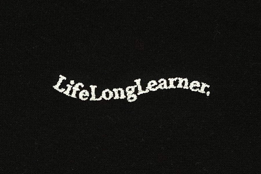 Text 'LifeLongLearner.' on a black background