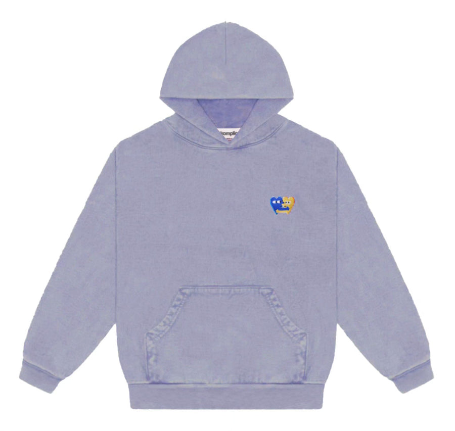 Heart Embroidered 14oz Hood