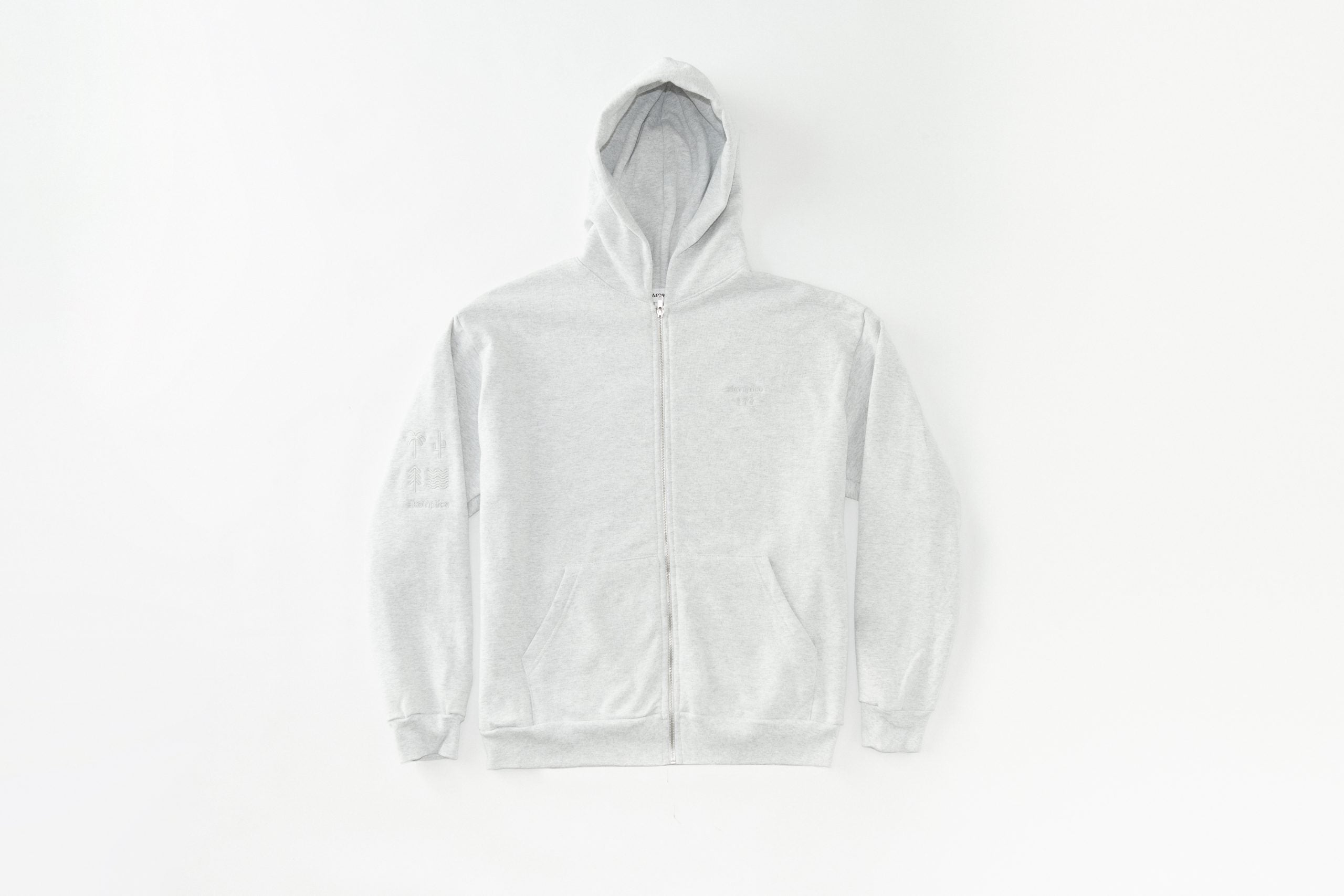 White hoodie on a white background