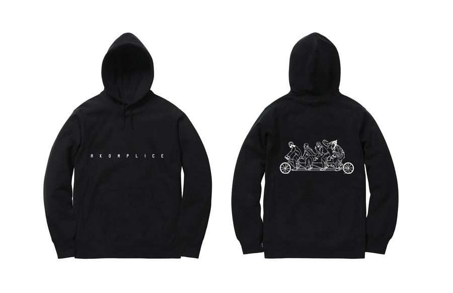 Black hoodie with 'High Profile' branding on the front and graphic design on the back, displayed on a white background.