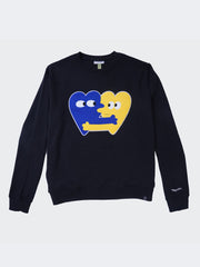 Heart Now Chenille Patch 10 oz Crewneck