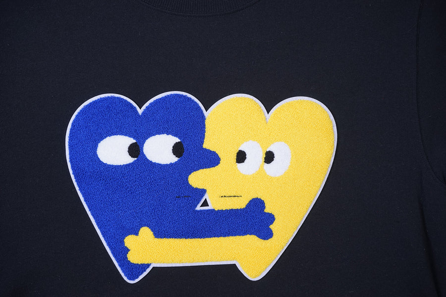 Heart Now Chenille Patch 8.5 oz Crewneck