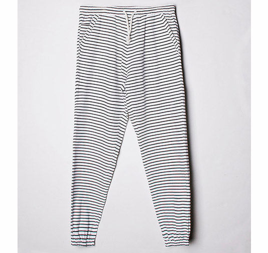 Black Striped Joggers