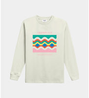 Beige sweatshirt with colorful graphic and 'AKOMPLICE' text on a white background