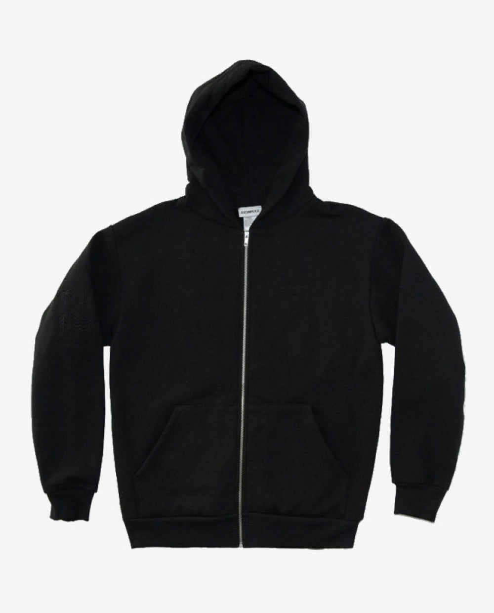 Black hoodie on a white background