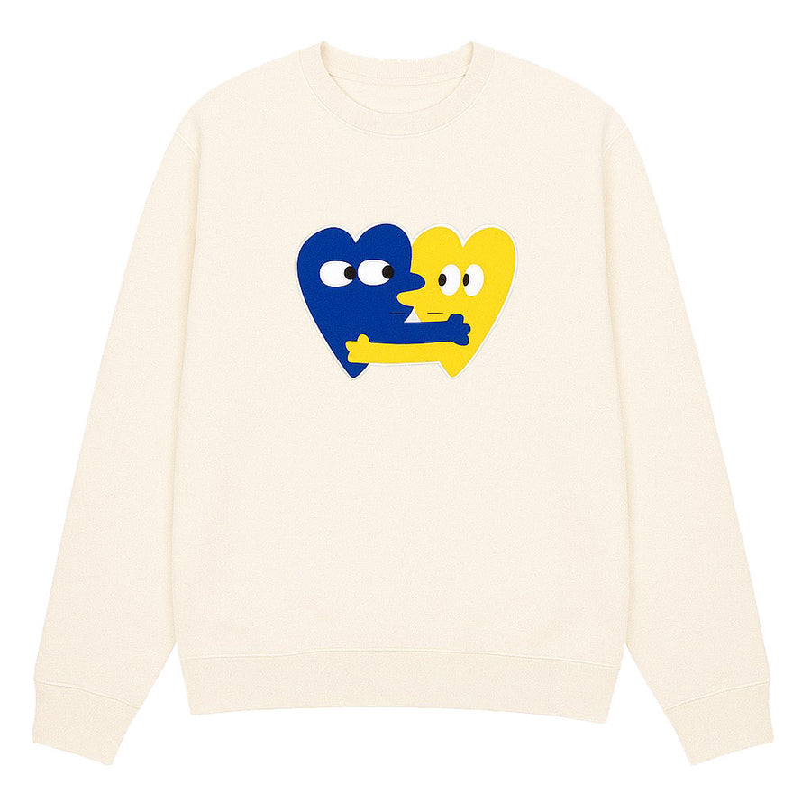 Heart Now Chenille Patch 10 oz Crewneck