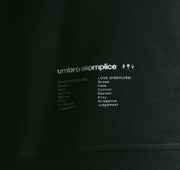 AK X UMBRO Fear Love Sueded Fleece Crewneck
