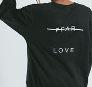 AK X UMBRO Fear Love Sueded Fleece Crewneck