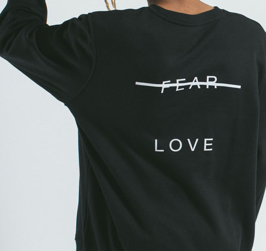 AK X UMBRO Fear Love Sueded Fleece Crewneck