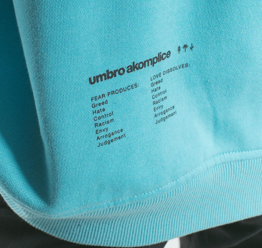 AK X UMBRO Fear Love Fleece Crewneck