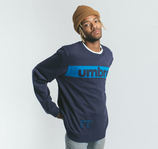 AK X UMBRO Fear Love Sueded Fleece Crewneck